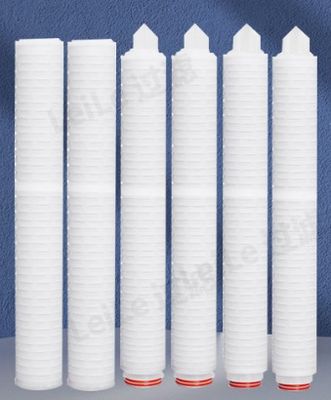 Πτυχωτό φίλτρο κασέτα PTFE υδρόφιλο, ανθεκτικό σε χημικά, υψηλής ροής