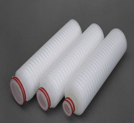 Υδροφοβικό PTFE πλεκασμένο φυσίγγιο φίλτρου Ανθεκτικό σε χημικά υψηλής θερμοκρασίας