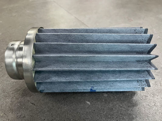 Replacement VOLKMANN 104045 Vacuum Conveyor Filter Element with 0.01 Micron Porosity and 115*65*200mm Dimension