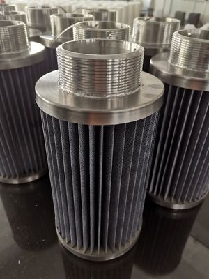 Το Spunbond πτύχωσε την κασέτα φίλτρων σκόνης με την κάλυψη ανοξείδωτου νημάτων